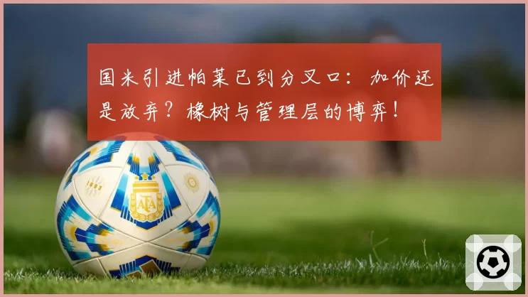 国米引进帕莱已到分叉口：加价还是放弃？橡树与管理层的博弈！