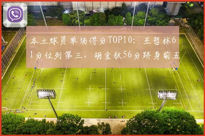 本土球员单场得分TOP10：王哲林61分位列第三，胡金秋56分跻身前五